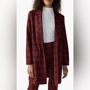 𝐒𝐚𝐧𝐜𝐭𝐮𝐚𝐫𝐲 ❤️🖤 Carly One Button Long Blazer Jacket